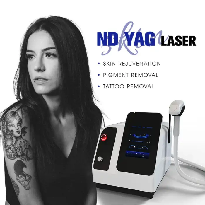 Technological Skin Rejuvenation Tattoo Laser Removal Machine ND YAG Laser Handle Eyebrow Washing Machine