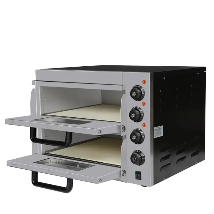 Professional High-Efficiency Electric Pizza Oven, 2 Layers