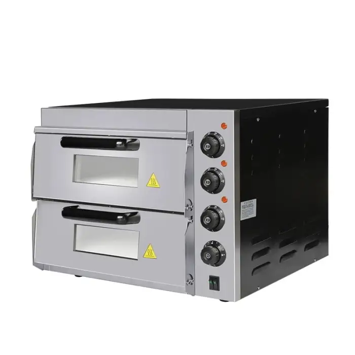 Stainless Steel 2-Layer Electric Pizza Oven