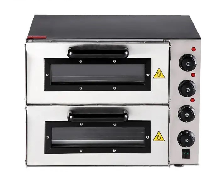 Electric Double Deck Pizza Oven for Home and Commercial Use