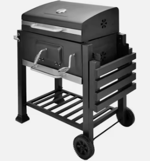 DS34 Family Reunion BBQ Grill At Garden Use Big Size Black Heavy Duty Cast Iron BBQ Grill Charcoal