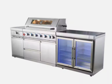 Outdoor BBQ Grill and Fridge - Model:DS-G016