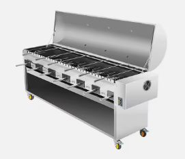 Stainless steel barbeque charcoal grill