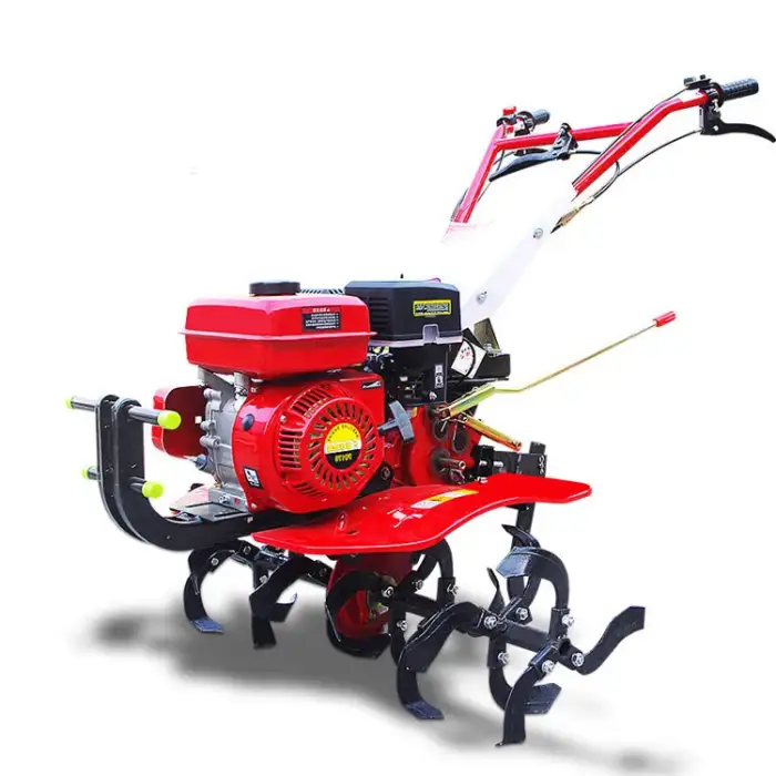 Small Hand Held Soil Ploughing Machine Power Rotary Cultivator