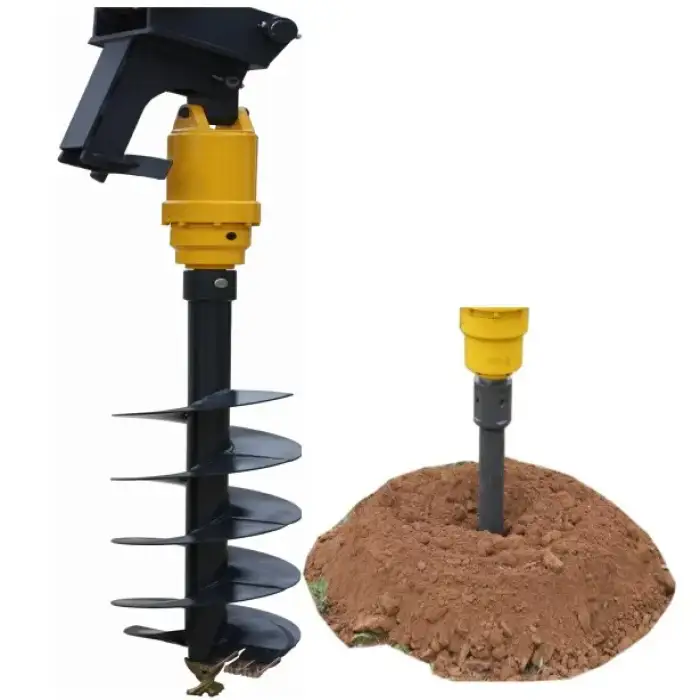 truck post hole digger auger drill excavator auger drill