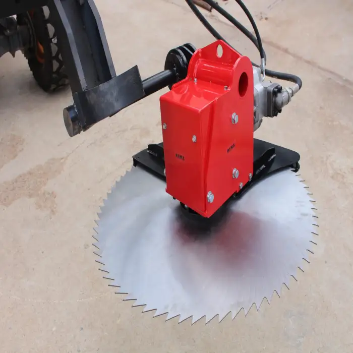 hydraulic circular saw head mower for tree cutting