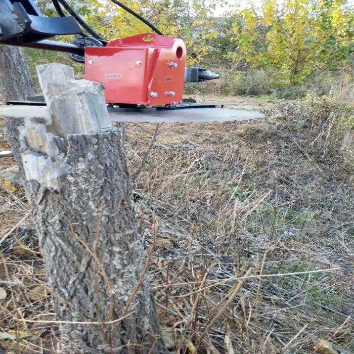 hydraulic circular saw head mower for tree cutting