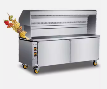 Restaurant maize eco friendly rotisserie commercial outdoor kebab smokeless table gas bbq machine electric barbecue grill