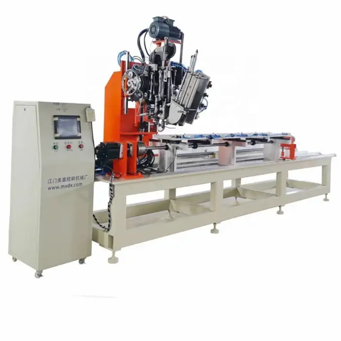 custom 2 axis industrial flat roller disc brush tufting machine