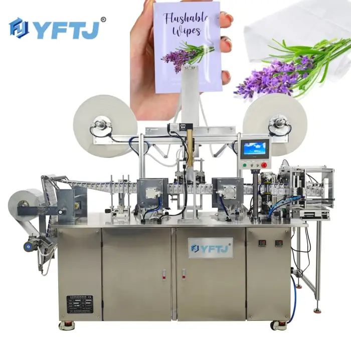 automatic single sachet wet wipes packing machine