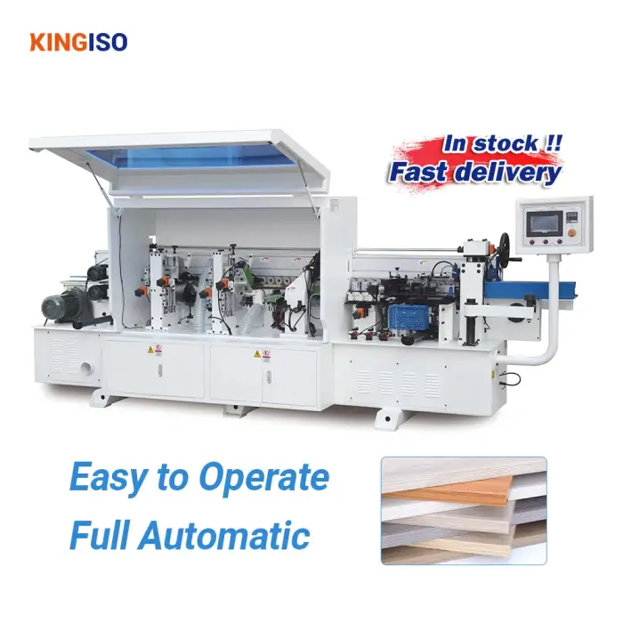 KINGISO Woodworking Machinery Wooden Door Cabinet MDF Automatic Edge Bander Machine 5 Function MFZ602