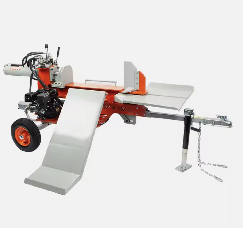 Hydraulic wood log cutter and firewood processor