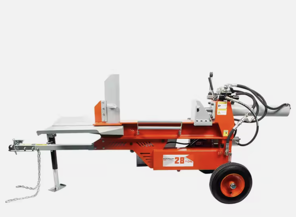 Hydraulic wood log cutter and firewood processor