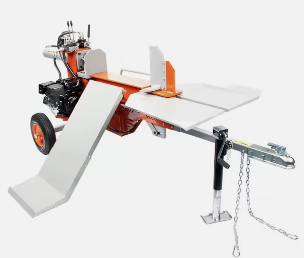 Hydraulic wood log cutter and firewood processor