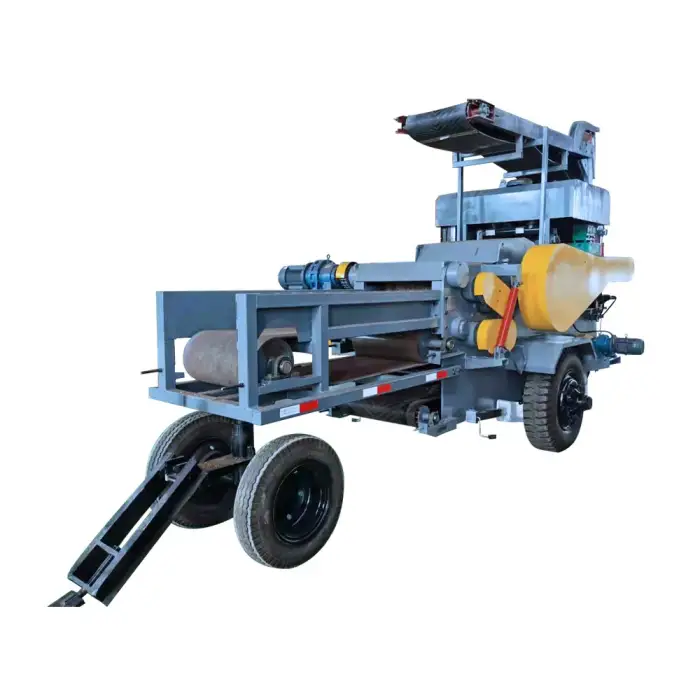 Mobile Industrial Diesel Wood Chipper Machine