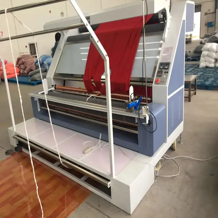 Fabric Rolling Inspection Machine Manual Cloth Measuring Machine