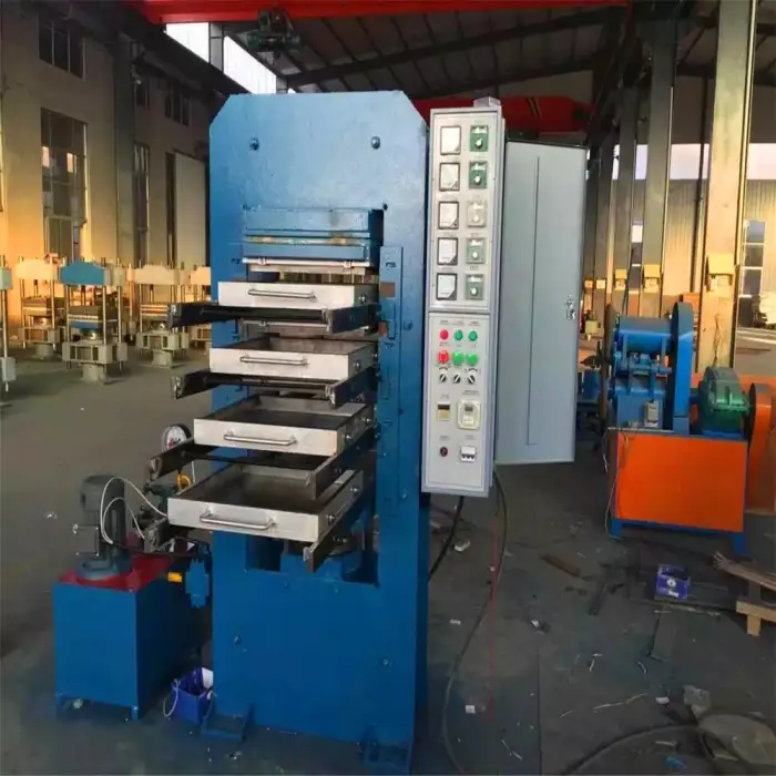 Rubber Floor Tile Vulcanizing Press Machine - Mat Making and Used Tire Recycling Plant