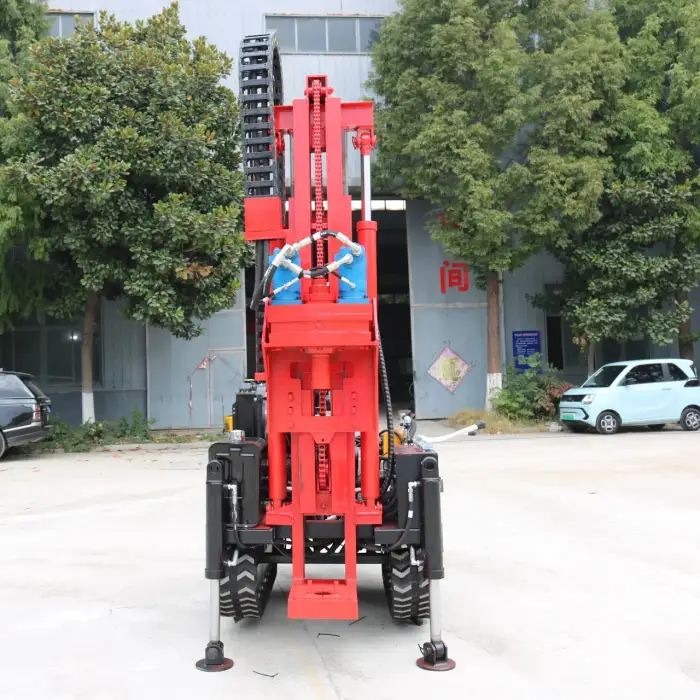 Dual power head water well drilling rig