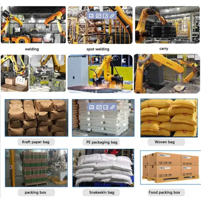 Industrial robot for stacking / Electric Stacker and robot palletizer for bags