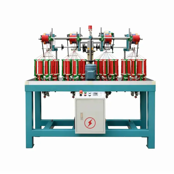 16 Spindle Round Sneaker Lace Making Machine - High-Speed Braiding Machine for Fishing Line and Traction Rope