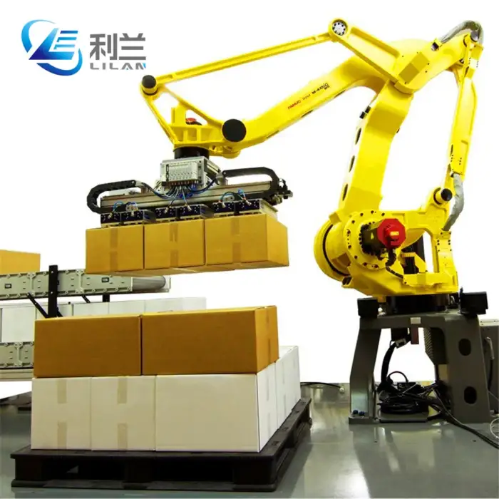 Automatic Carton industrial robot stacking machine for robotic application of packing bags and cartons boxes