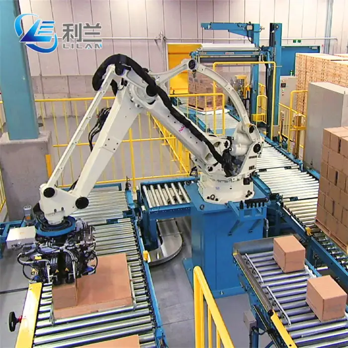 Automatic Carton industrial robot stacking machine for robotic application of packing bags and cartons boxes