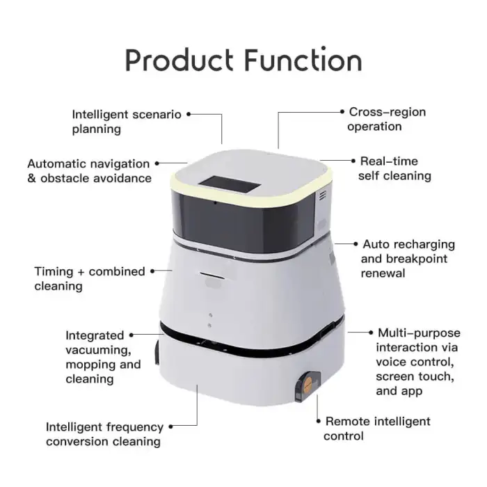 Cleaning robot smart industrial cleaning robots Automatic obstacle avoidance cleaning robot in hospitals