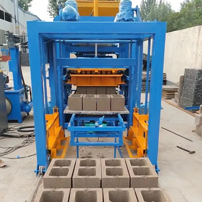 automatic hollow concrete cement brick making machinery price for small business manufacturing machine