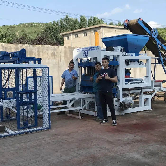 QT 4, 5, 6, 8, 10, 12, 15 Fully Automatic Hydraulic Interlock Paver and Hollow Cement Block Making Machine Production Line