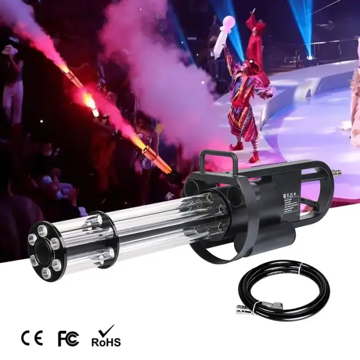 Sailwin RGB Jet Cannon: LED CO2 Cryo Gun for DJ &amp; Disco Parties