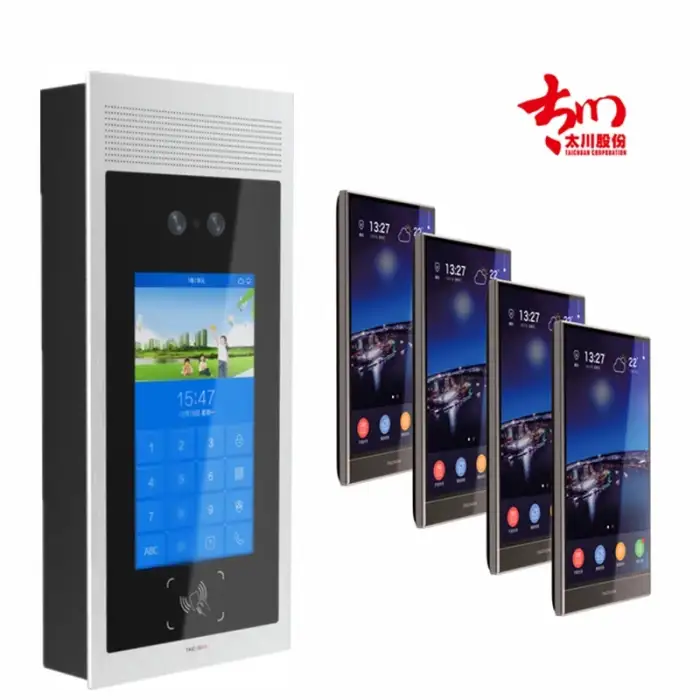 Smart Intercom 8 "Touch Screen Mobile Phone Remote Home Automation SIP Video Door Phone