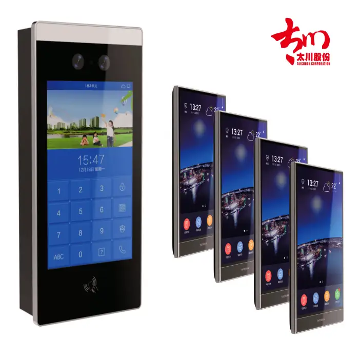 Smart Intercom 8 "Touch Screen Mobile Phone Remote Home Automation SIP Video Door Phone