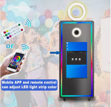 2024 Newest Mirror Photo Booth with Printer and Camera - Selfie Digital Magic Mirror Party Supplier