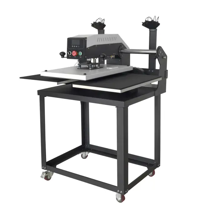 Pneumatic heat press machine Semi-auto Uniform pressure For tshirt heat press 40x50cm(16"x20")