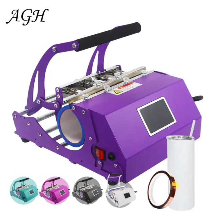 AGH Wholesale All In One 20oz 30oz Sublimation Tumbler Heat Press Machine Printing Machine Heat Pressing Machine For Tumblers