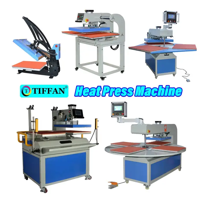 Fully Automatic Pneumatic Oil Hydraulic Multifunctional small Heat Press Machines Slide Auto Open t-shirts heat press machines