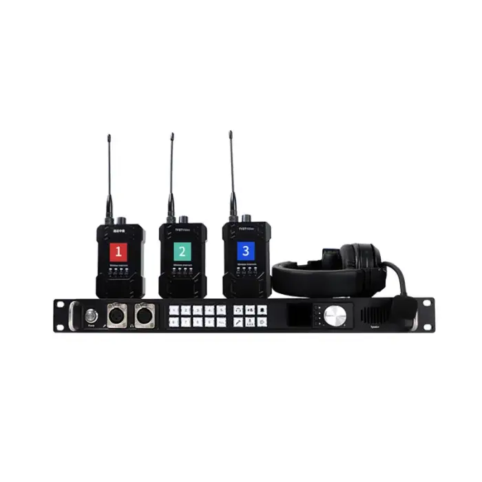 8-channel intercom radio communication wireless call system with tally light