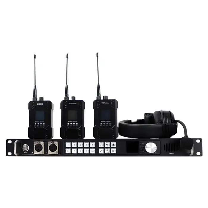 8-channel intercom radio communication wireless call system with tally light