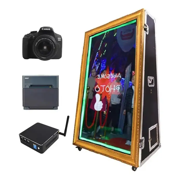 Traditional Magic Mirror Photo Booth Machine - Selfie Touch Screen Fotomaton for Sale