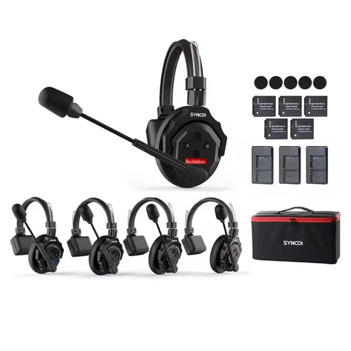 SYNCO Xtalk X5 Xtalk X2 X3 Wireless Intercom System 2.4G Communication Headset With Battery Wireless Microphone for Team Studio