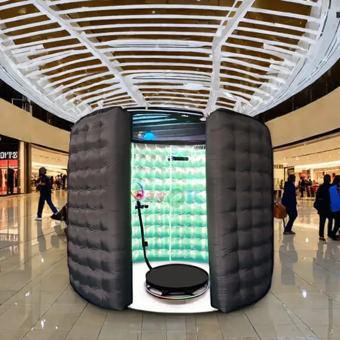 Sayok Inflatable 360 Photo Booth Enclosure with LED Light and Camera