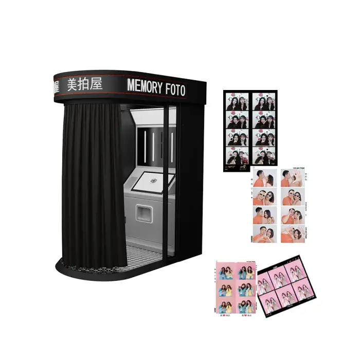 Factory Custom Mirror Photo Booth - Selfie Instant Photo Booth Kiosk for Shopping Mall