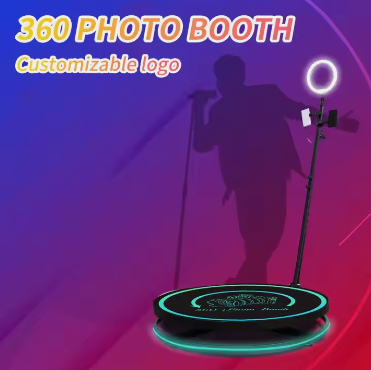 Portable selfie 360 spinner degree platform business photobooth camera vending machine Selfie Magic 360 Degree Platform