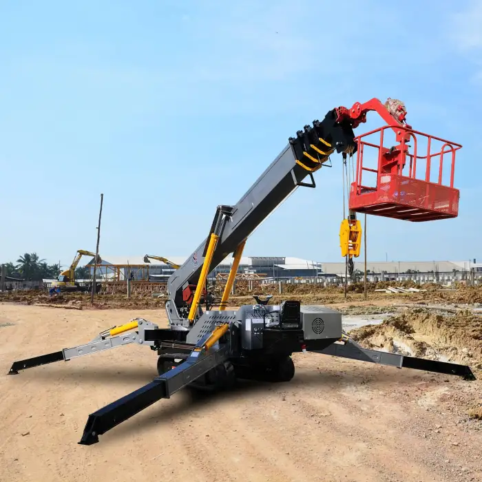 Small Crawler Crane With Telescopic Boom – Efficient Outdoor Construction Lifting