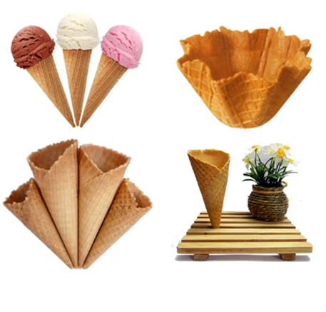 Ice Cream Cone Wafer Biscuit Machine