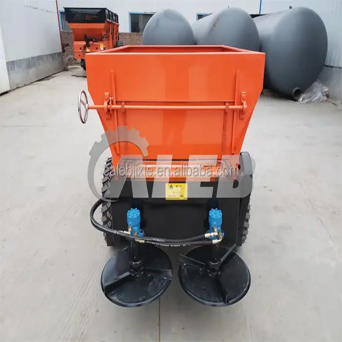 SFJ-1.5 manure spreader tractor trailed double transmission chains farmyard manure spreader large fertilizer spreading machine