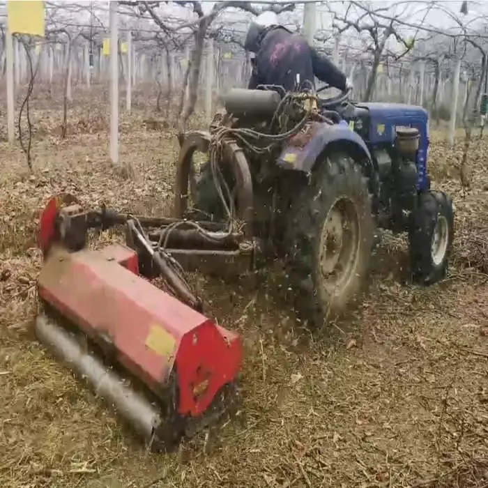 Mulcher grass cutter mulcher electric tractor 50hp manure spreader trailer mini electric car