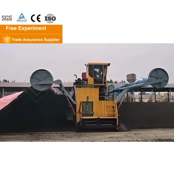 GATE Rabbit Manure Compost Turner Machine Automated Municipal Waste Turner Composter Machine Food Waste Mulch Spreader Turner