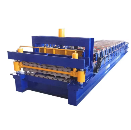 Color Coated Glazed Roof Tile Making Roll Forming Machine