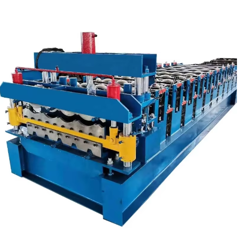 Color Coated Glazed Roof Tile Making Roll Forming Machine